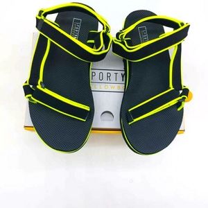 NWT*Yellow Box Tammee Platform Sandals Neon Yellow